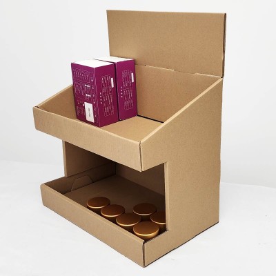 cardboard countertop 2 tier display cardboard countertop 2 tier display
